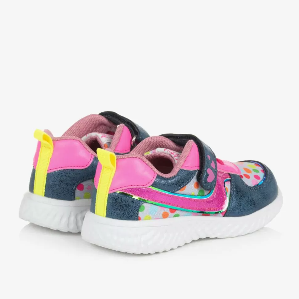 Agatha Ruiz de la Prada Girls Pink & Blue Dot Print Trainers^ Trainers | Trainers