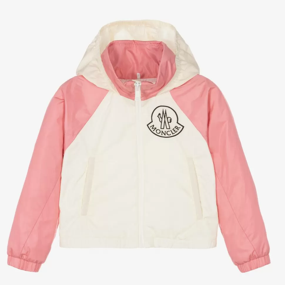 Moncler Enfant Girls Pink & Ivory Enabish Jacket^ Coats & Jackets