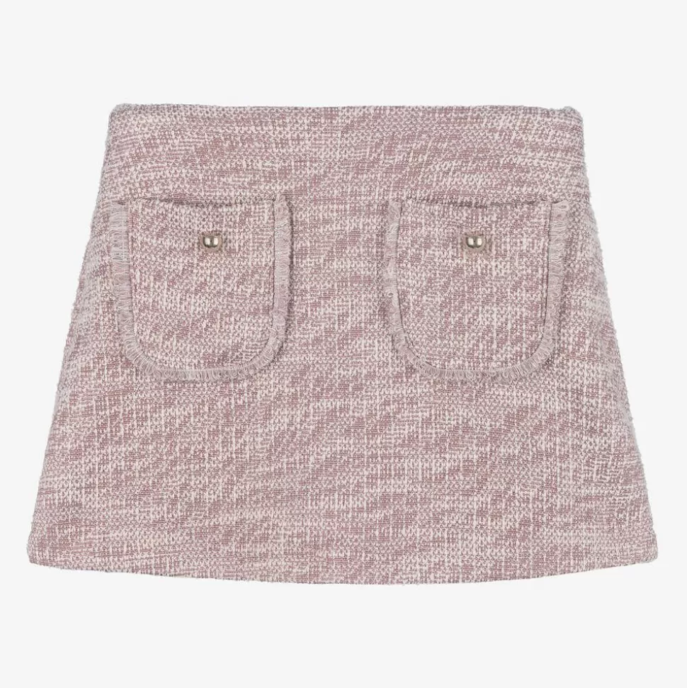 Mayoral Girls Pink & Ivory Skort^ Skirts