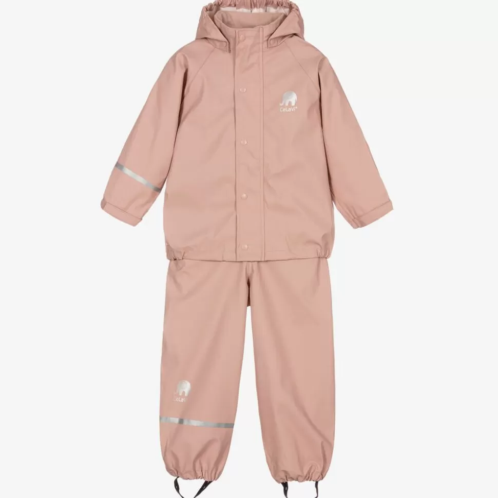 CeLaVi Girls Pink 2 Piece Rainsuit^ Coats & Jackets