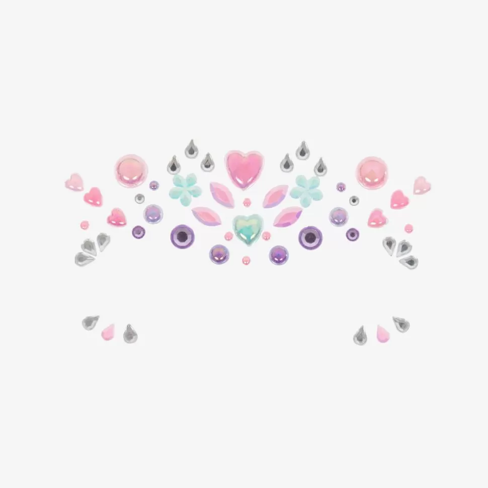 Souza Girls Pink & Green Gem Makeup Stickers^ Costumes