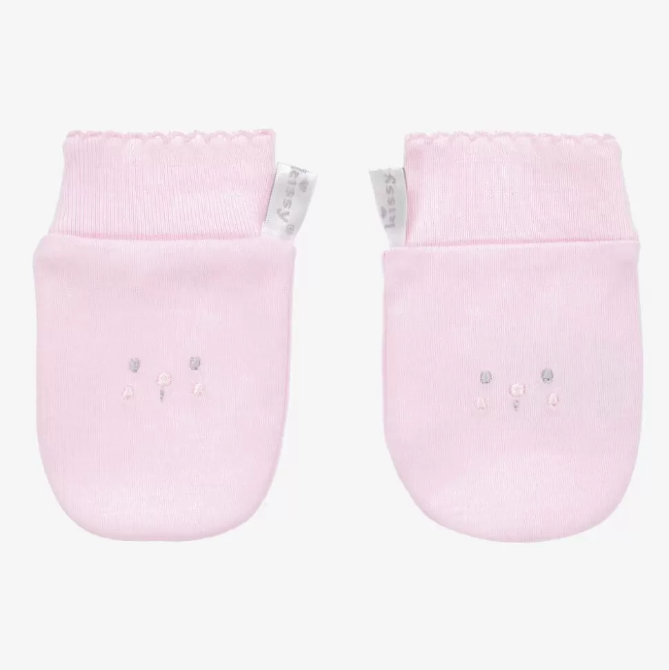 Kissy Kissy Girls Pink Beary Best Friends Scratch Mittens^ Gloves & Mittens