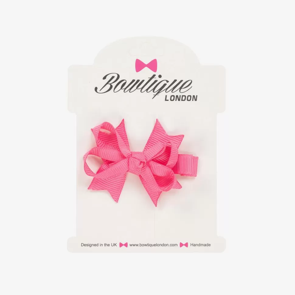 Bowtique London Girls Pink Bow Hair Clip (4cm)^ Hair Accessories