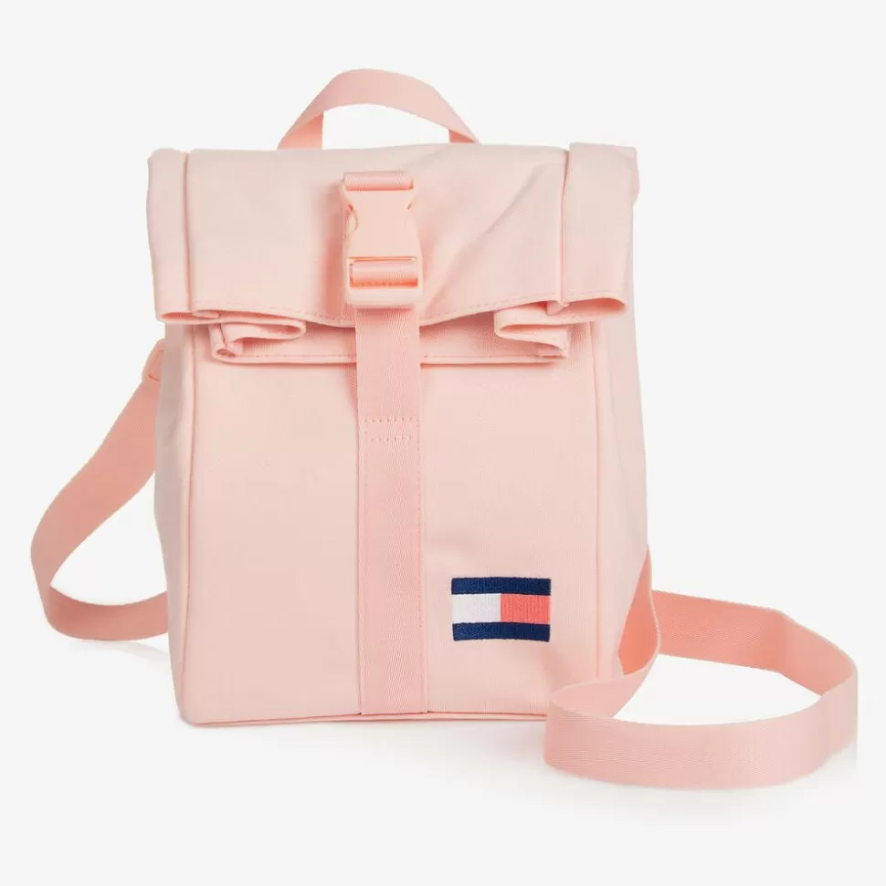Tommy Hilfiger Girls Pink Canvas Flag Lunch Bag (23cm)^ Lunch Accessories