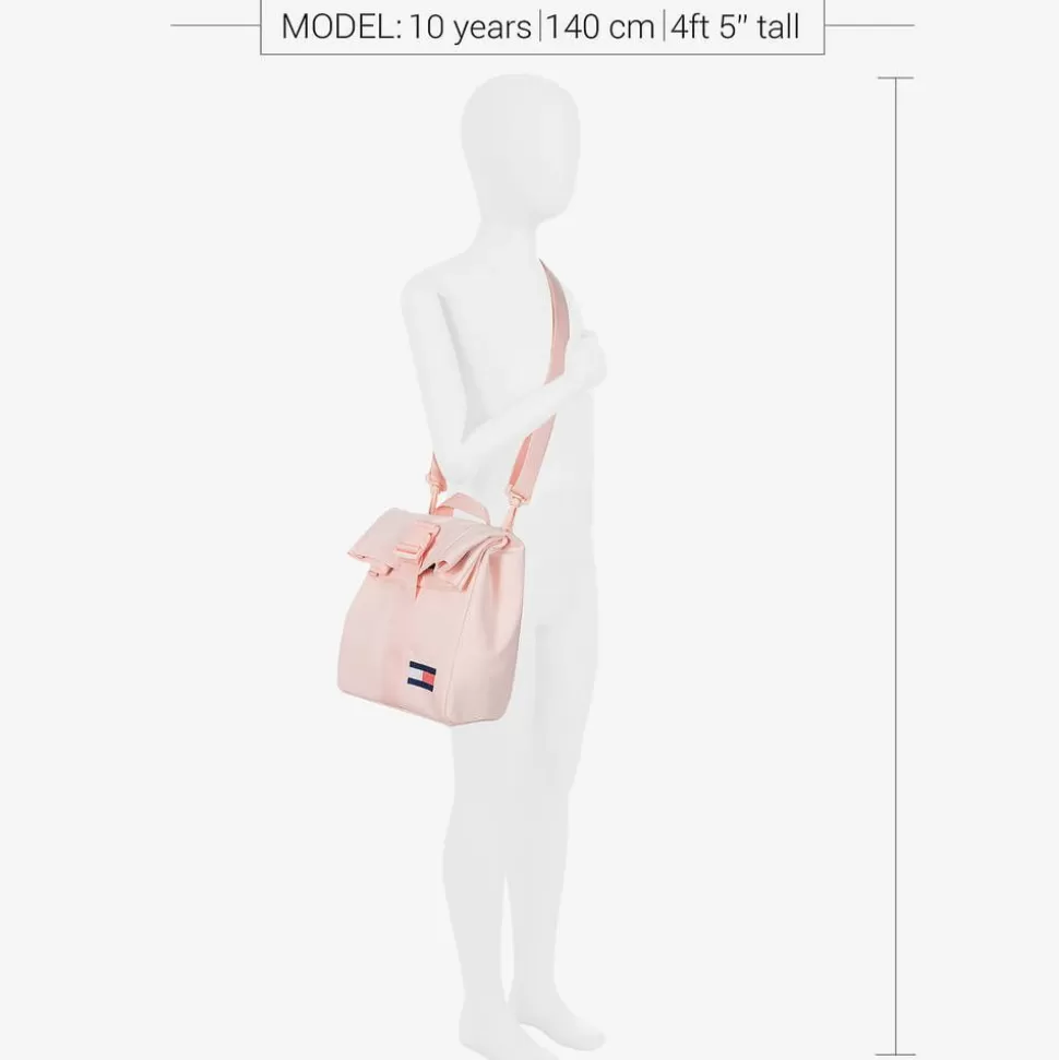 Tommy Hilfiger Girls Pink Canvas Flag Lunch Bag (23cm)^ Lunch Accessories