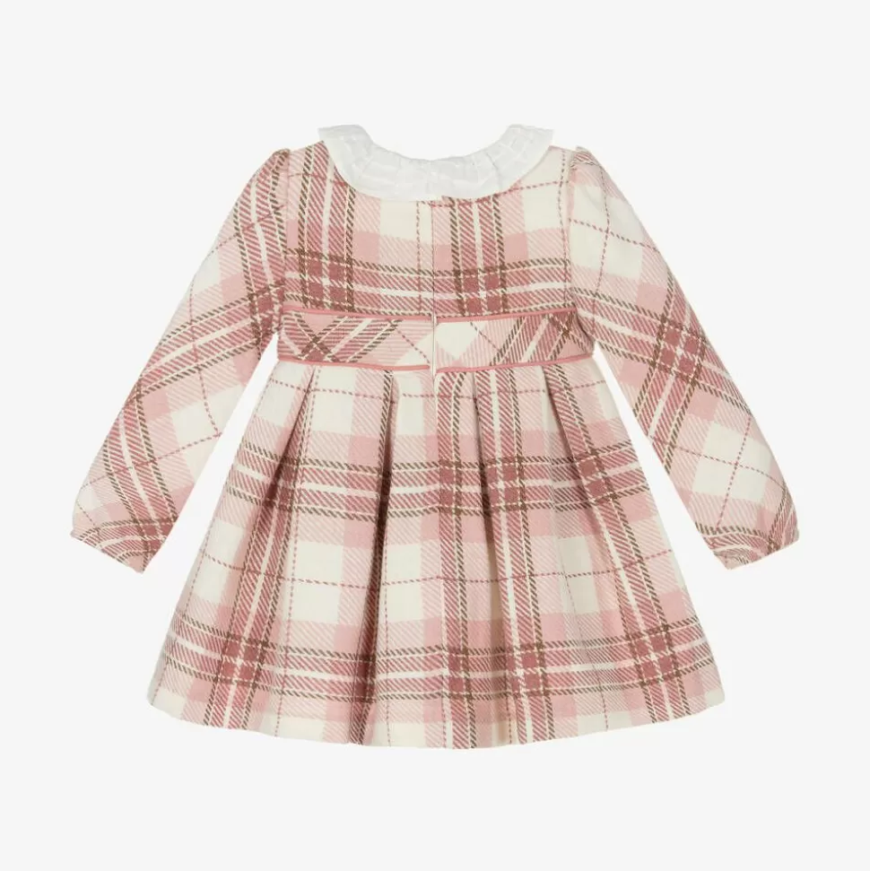 Mayoral Girls Pink Check Dress^ Dresses
