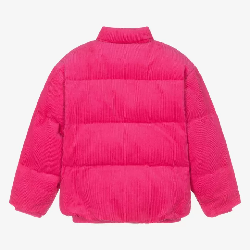 Molo Girls Pink Corduroy Puffer Jacket^ Coats & Jackets