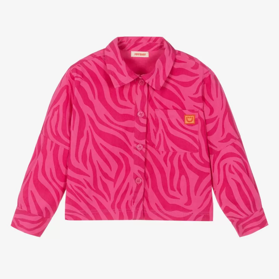 Joyday Girls Pink Cotton Animal Print Jacket^ Coats & Jackets