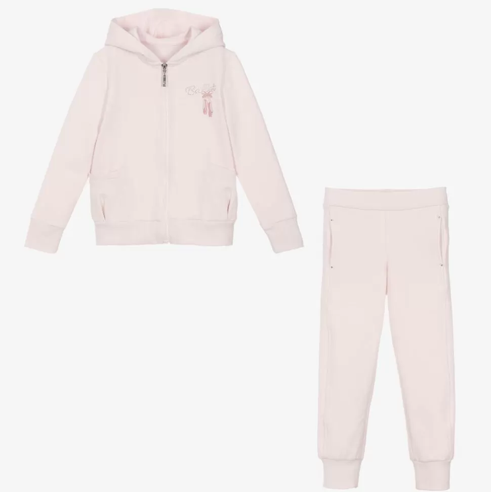 Lapin House Girls Pink Cotton Ballet Shoes Tracksuit^ Tracksuits