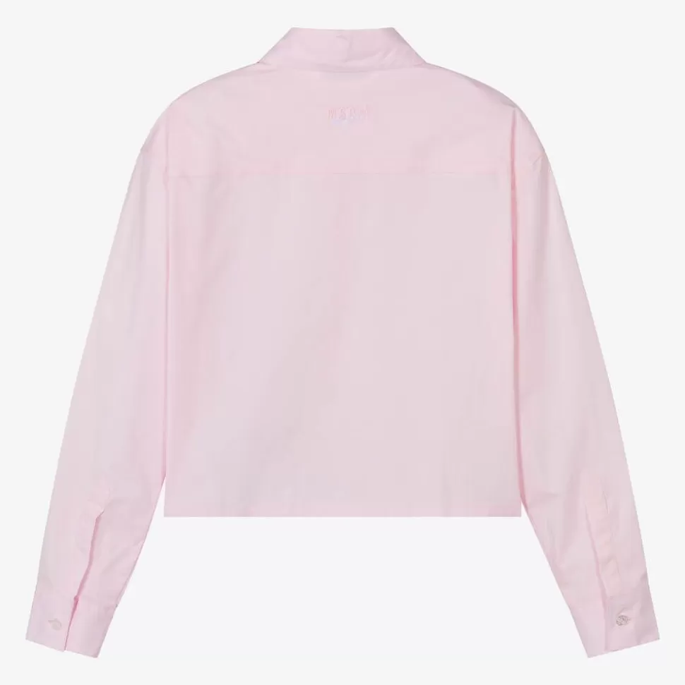 MSGM Girls Pink Cotton Blouse^ Tops