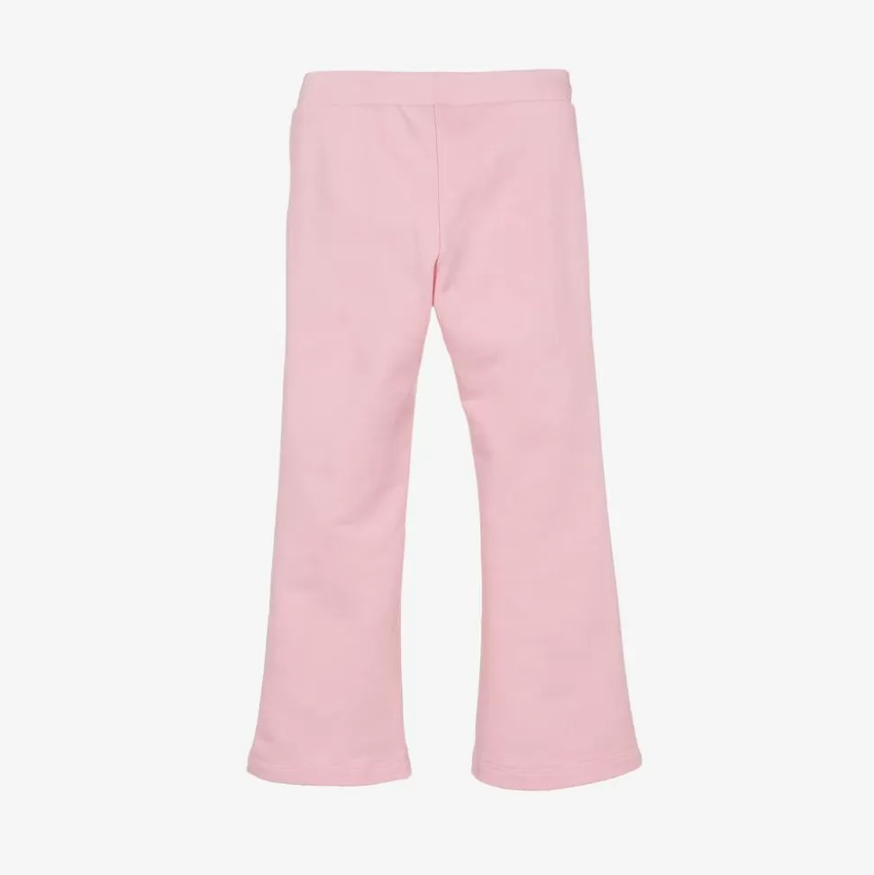 Versace Girls Pink Cotton Flared Joggers^ Trousers