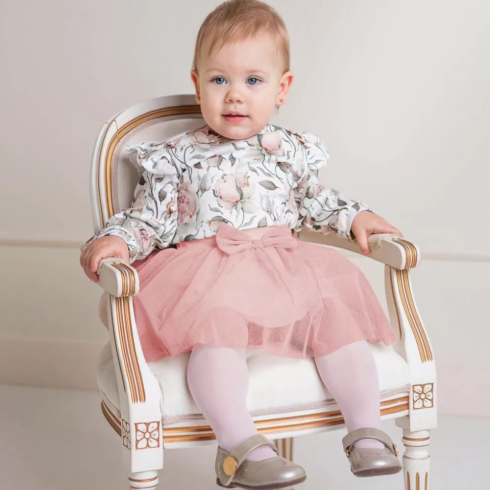 Sofija Girls Pink Cotton Skirt Set^ Outfit Sets