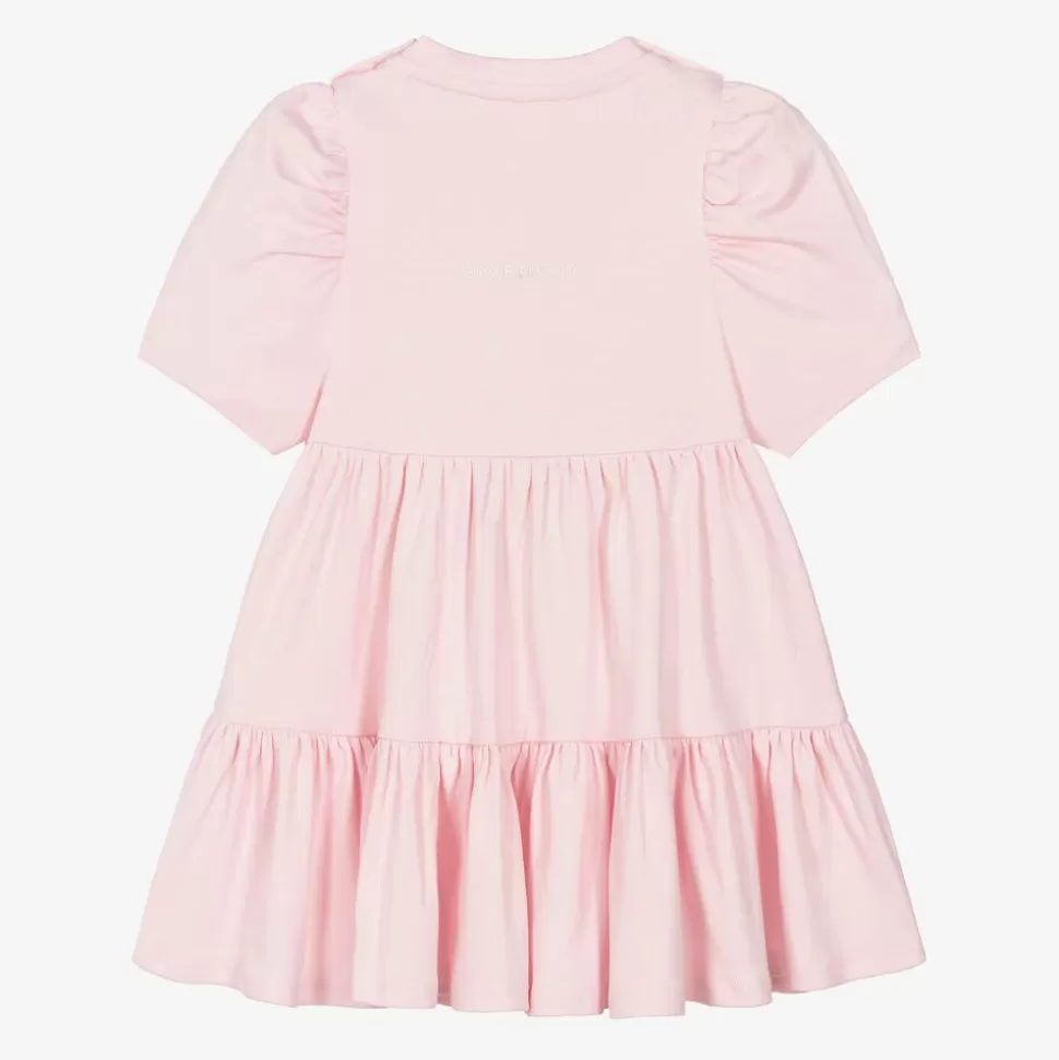 Givenchy Girls Pink Cotton Tiered Dress^ Dresses