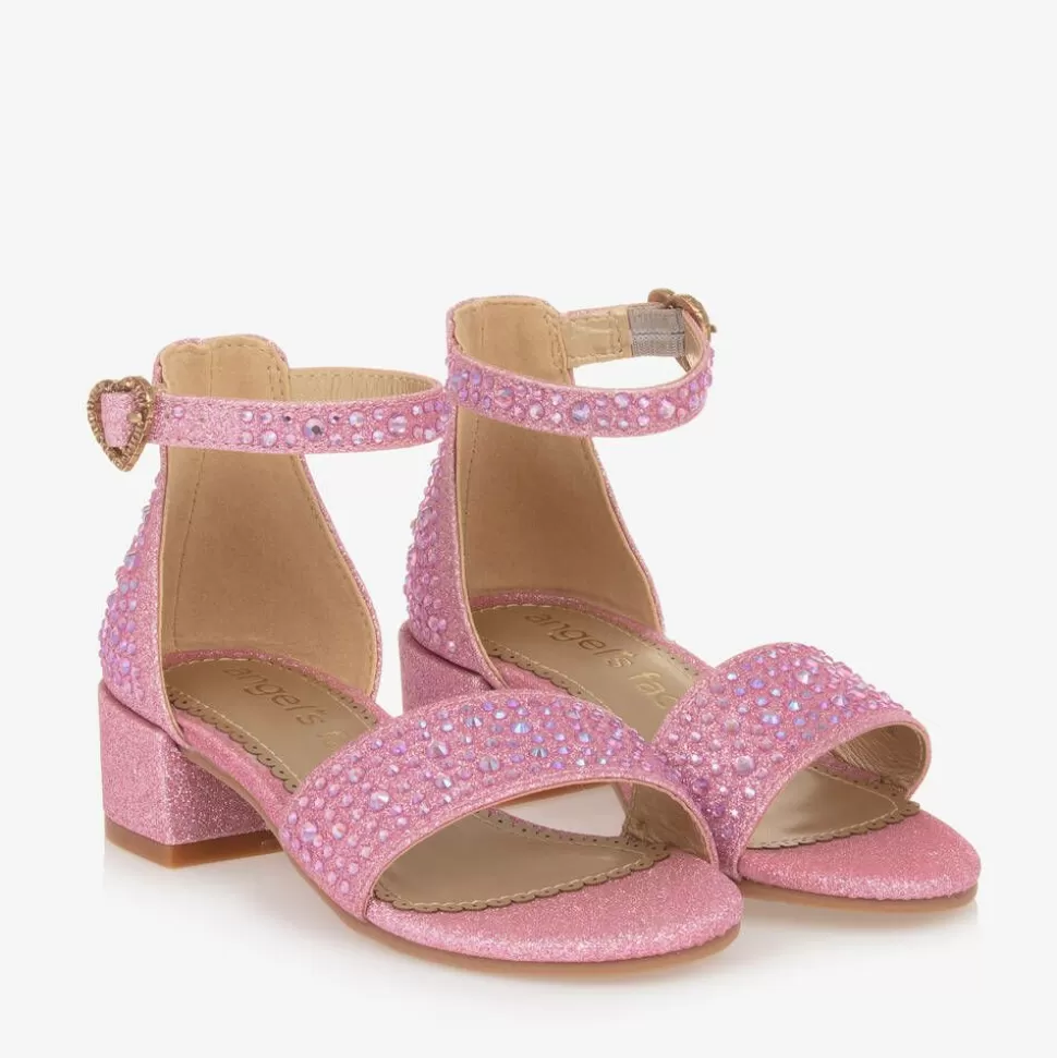 Angels Face Girls Diamanté Heeled Sandals^ Sandals | Sandals
