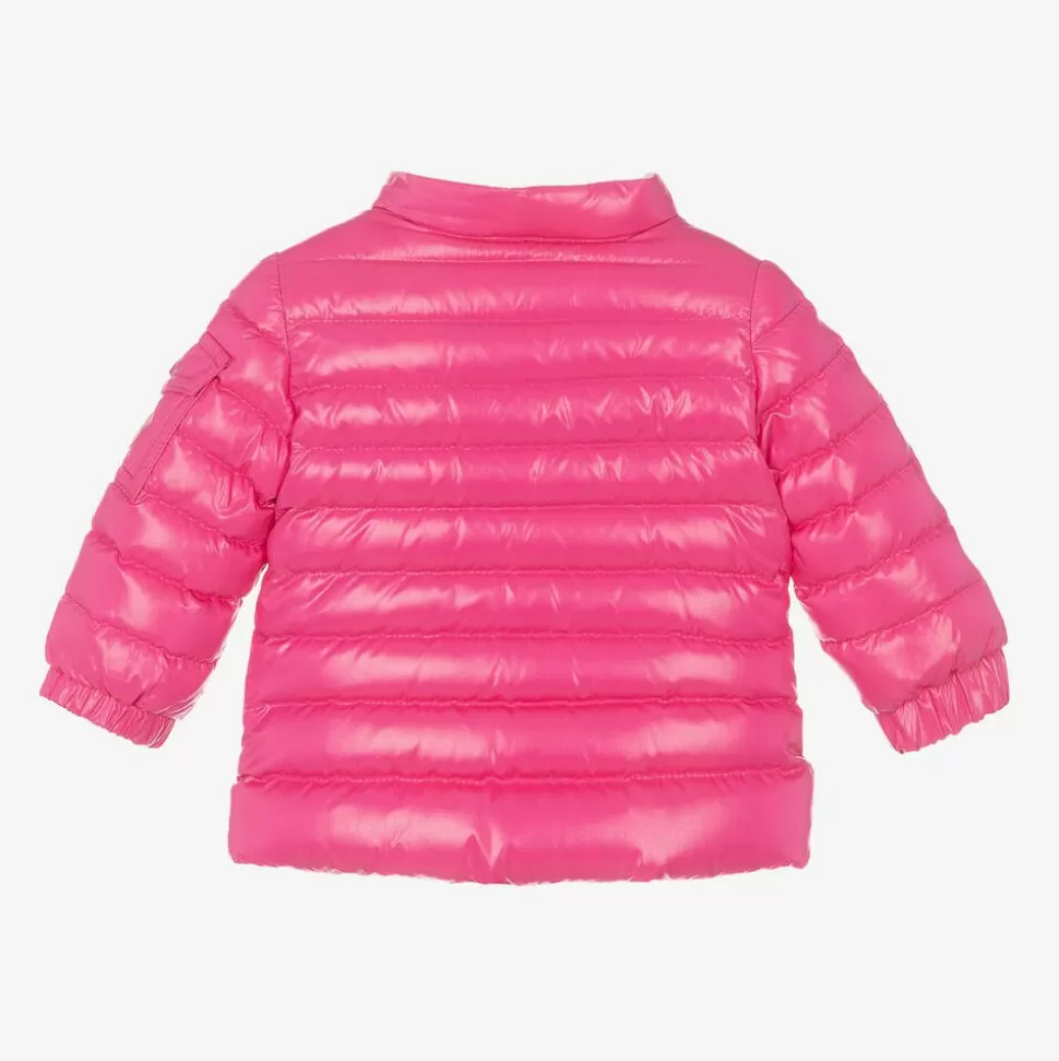 Moncler Enfant Girls Pink Down Padded Paulas Jacket^ Coats & Jackets