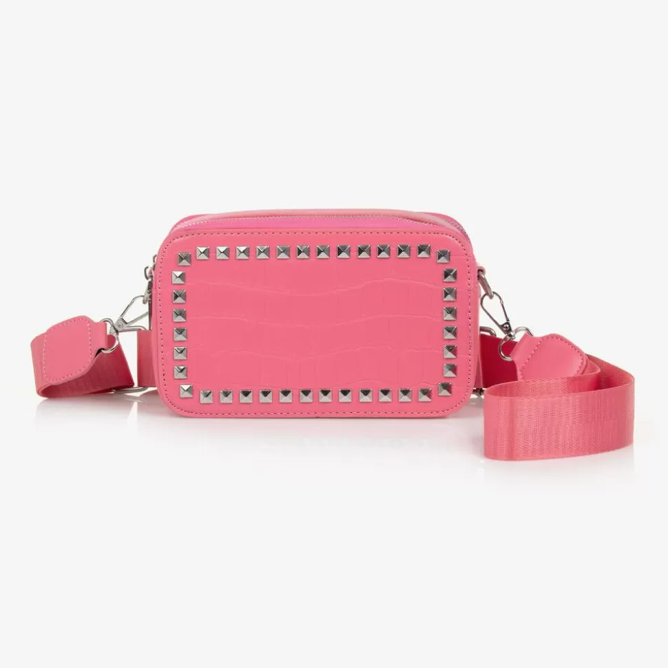 Fun amp; Fun Girls Pink Faux Leather Shoulder Bag (19cm)^ Bags
