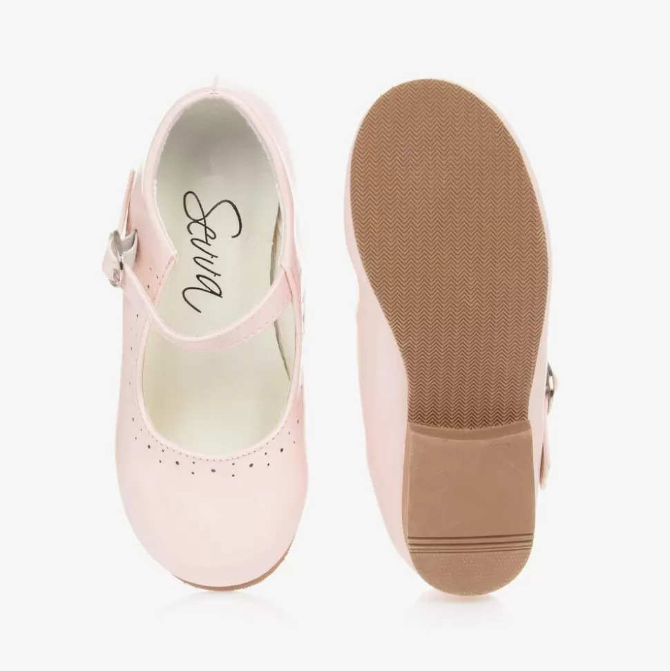 Sevva Girls Pink Faux Patent Leather Shoes^ Bar Shoes | Bar Shoes