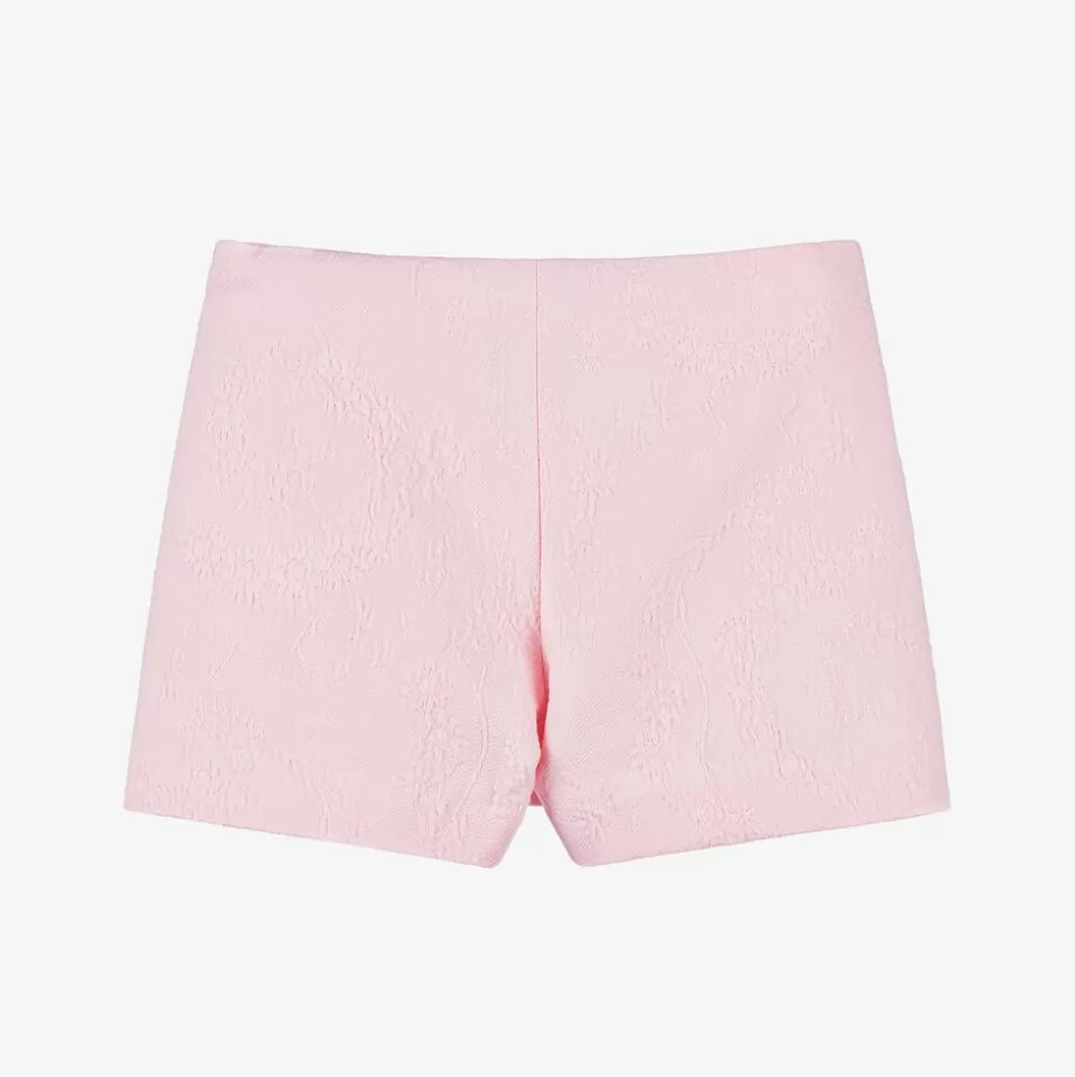 Versace Girls Pink Floral Jacquard Skort^ Skirts