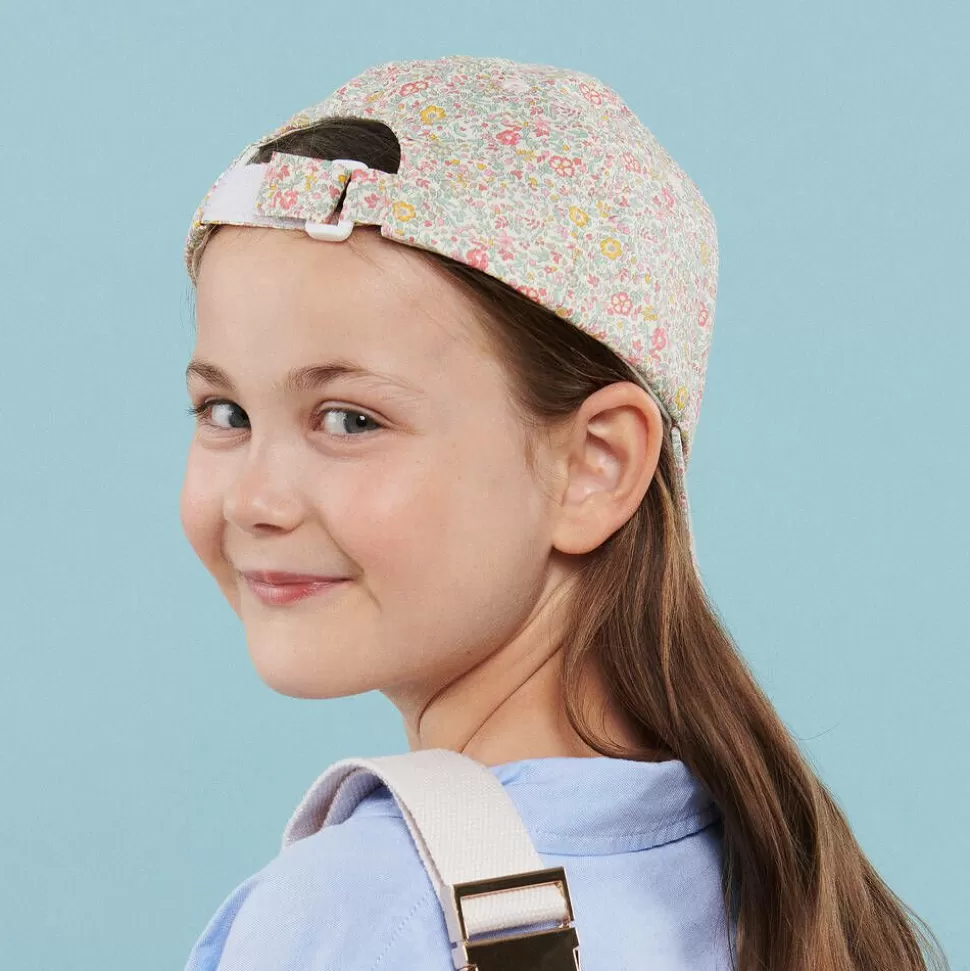 Milledeux Girls Pink Floral Liberty Print Cap^ Hats