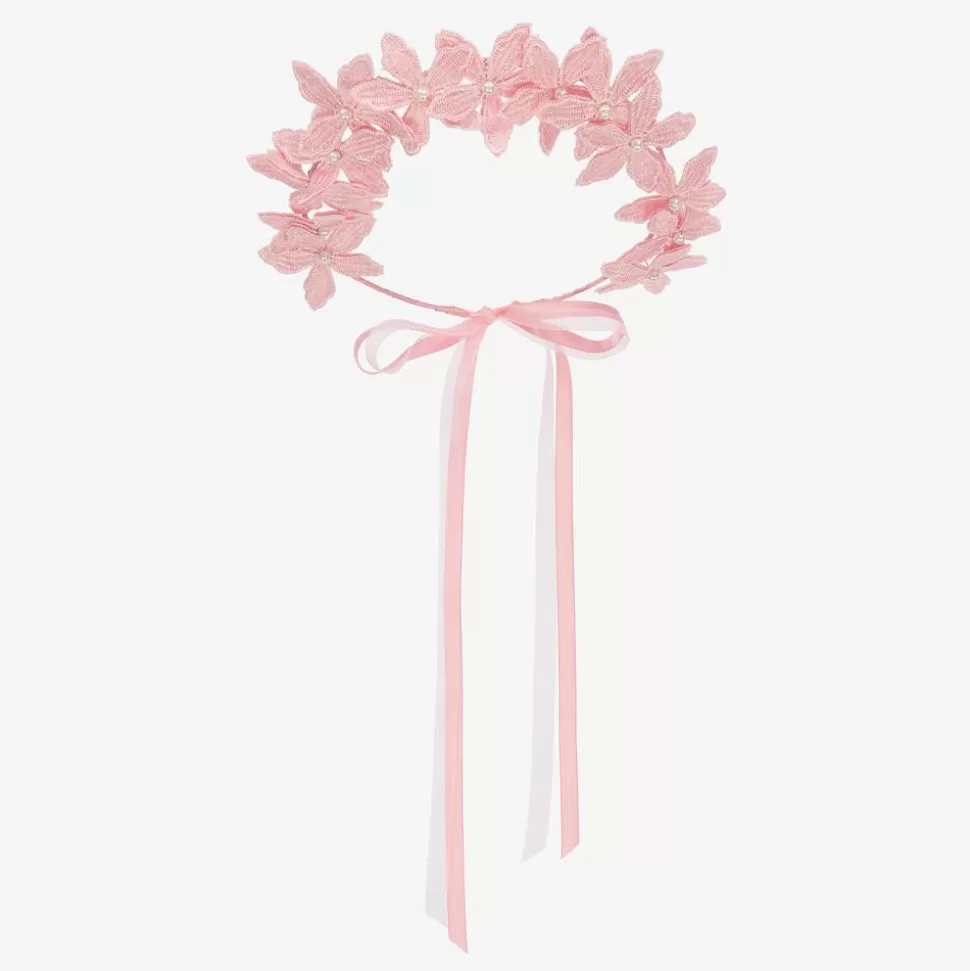Sienna Likes To Party Girls Pink Flower Garland^ Hair Accessories