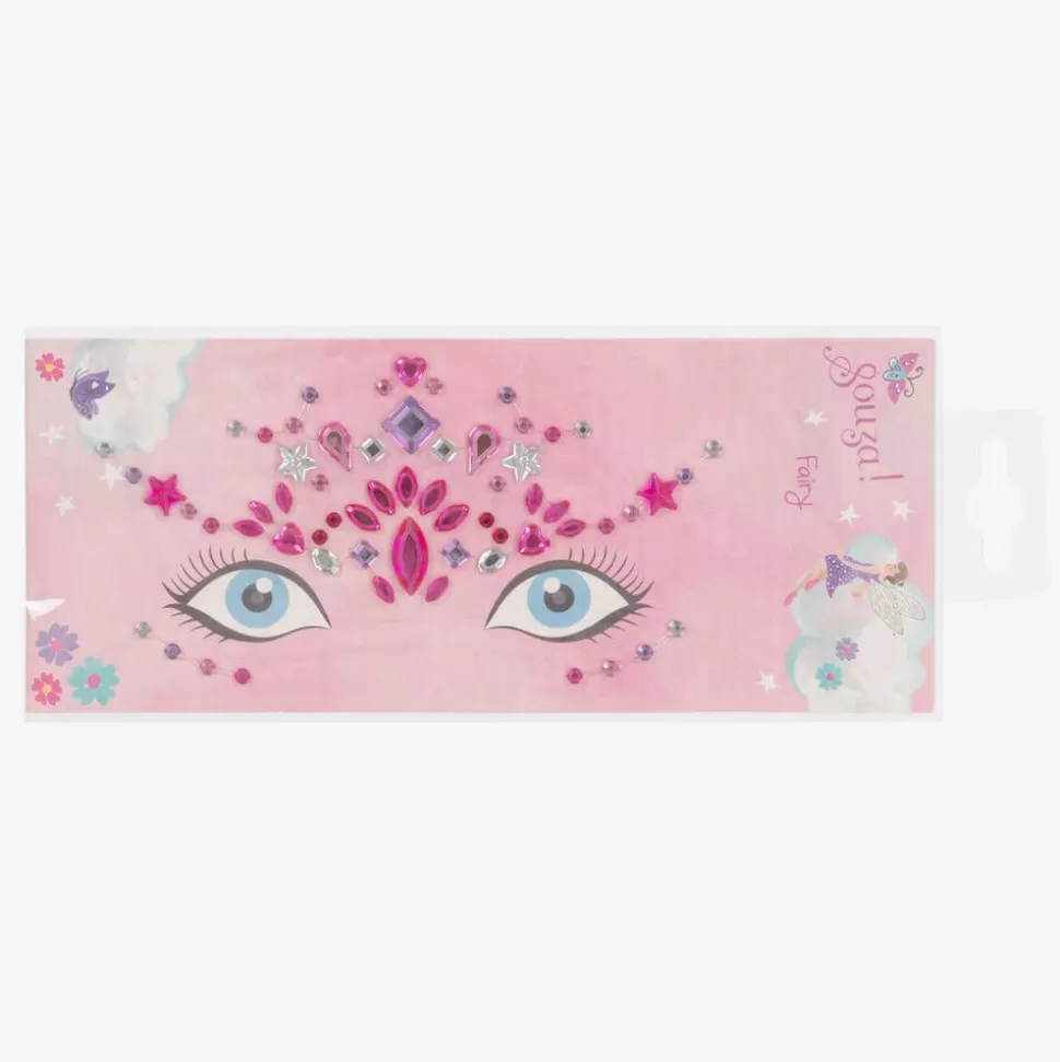 Souza Girls Pink Gem Makeup Stickers^ Costumes