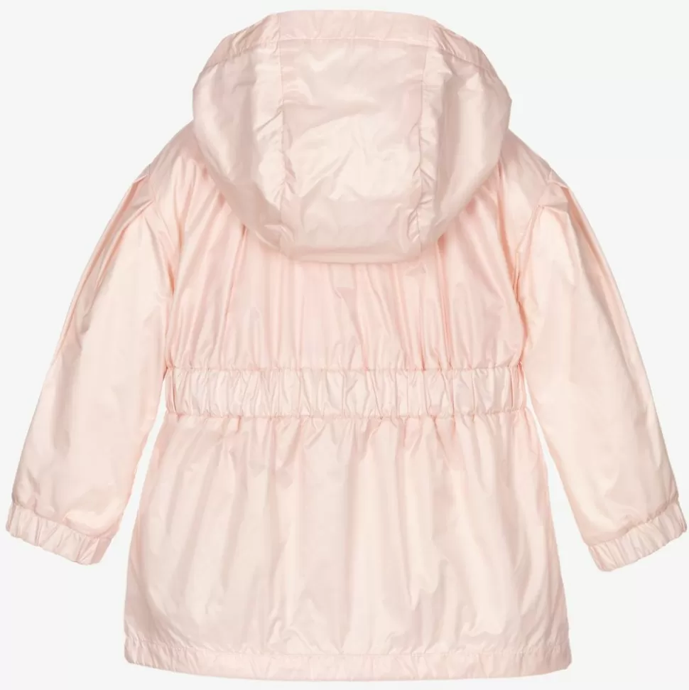 Moncler Enfant Girls Pink Hooded Coat^ Coats & Jackets
