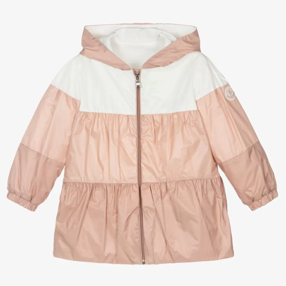 Moncler Enfant Girls Pink Hooded Jacket^ Coats & Jackets