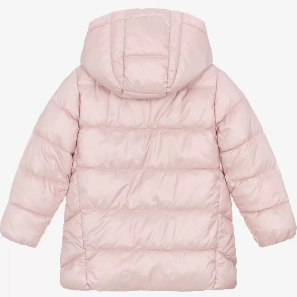 Mayoral Girls Pink Hooded Puffer Coat^ Coats & Jackets