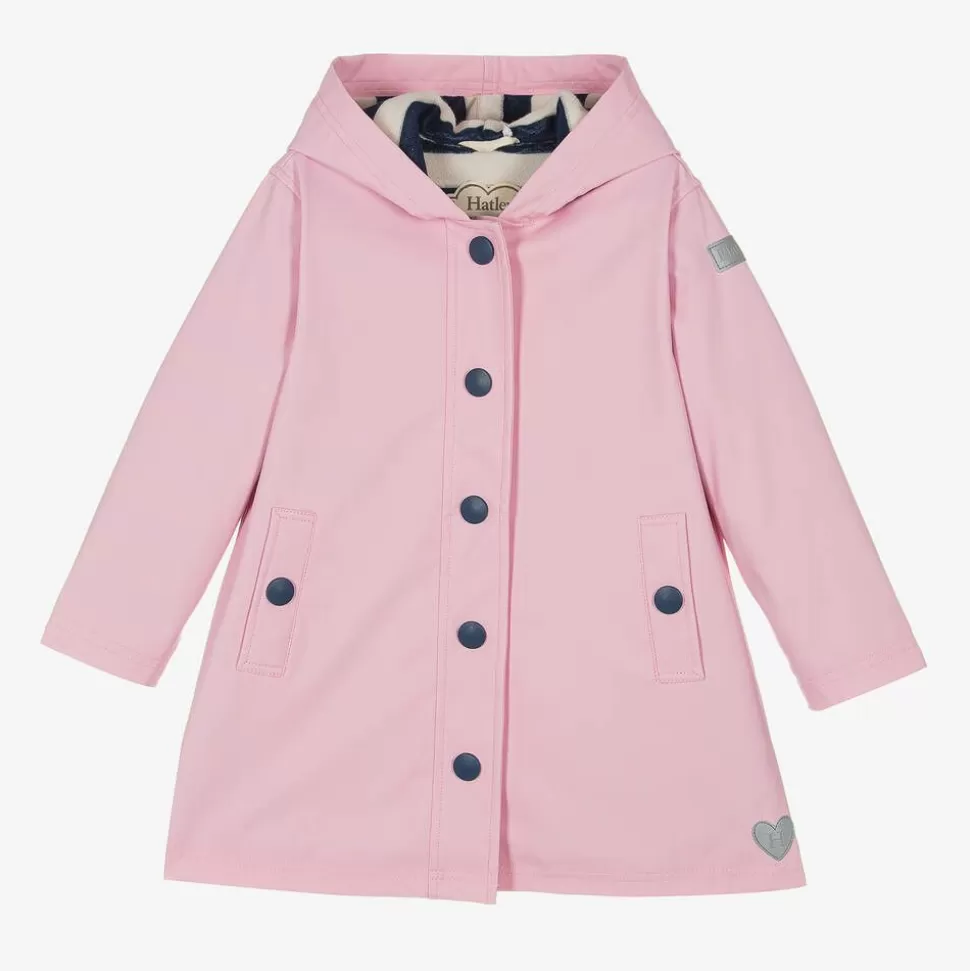 Hatley Girls Pink Hooded Raincoat^ Coats & Jackets