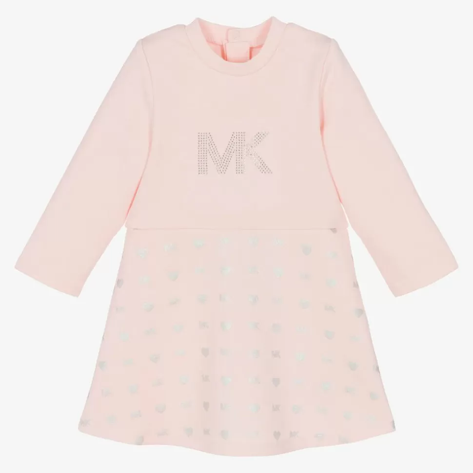 Michael Kors Kids Girls Pink Jersey Monogram Dress^ Dresses | Dresses