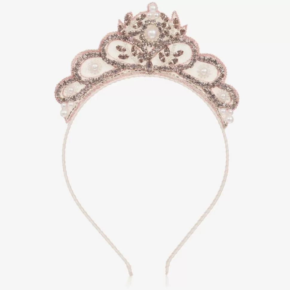 Tutu du Monde Girls Pink Jewelled Tiara Hairband^ Costumes