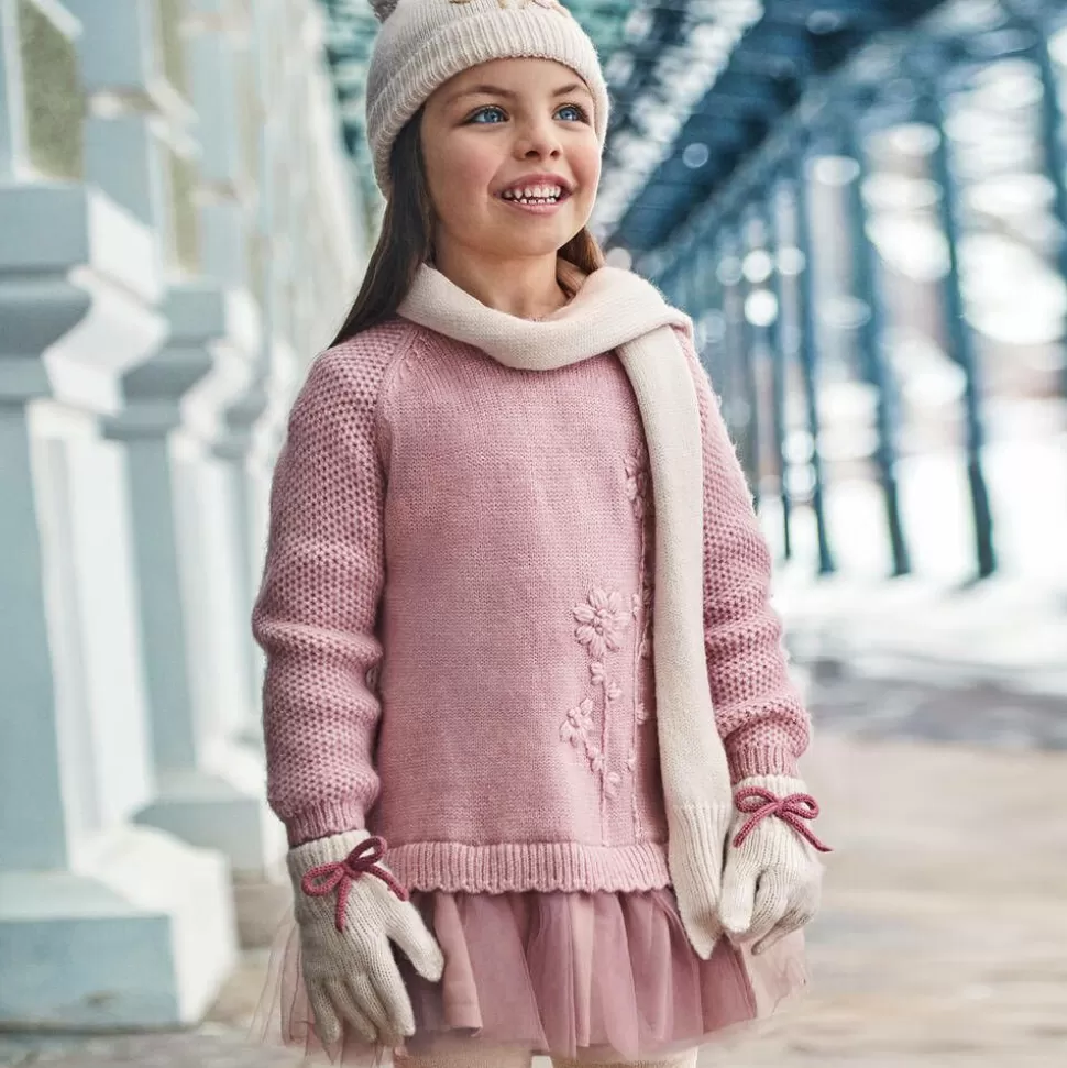 Mayoral Girls Pink Knitted Dress^ Dresses