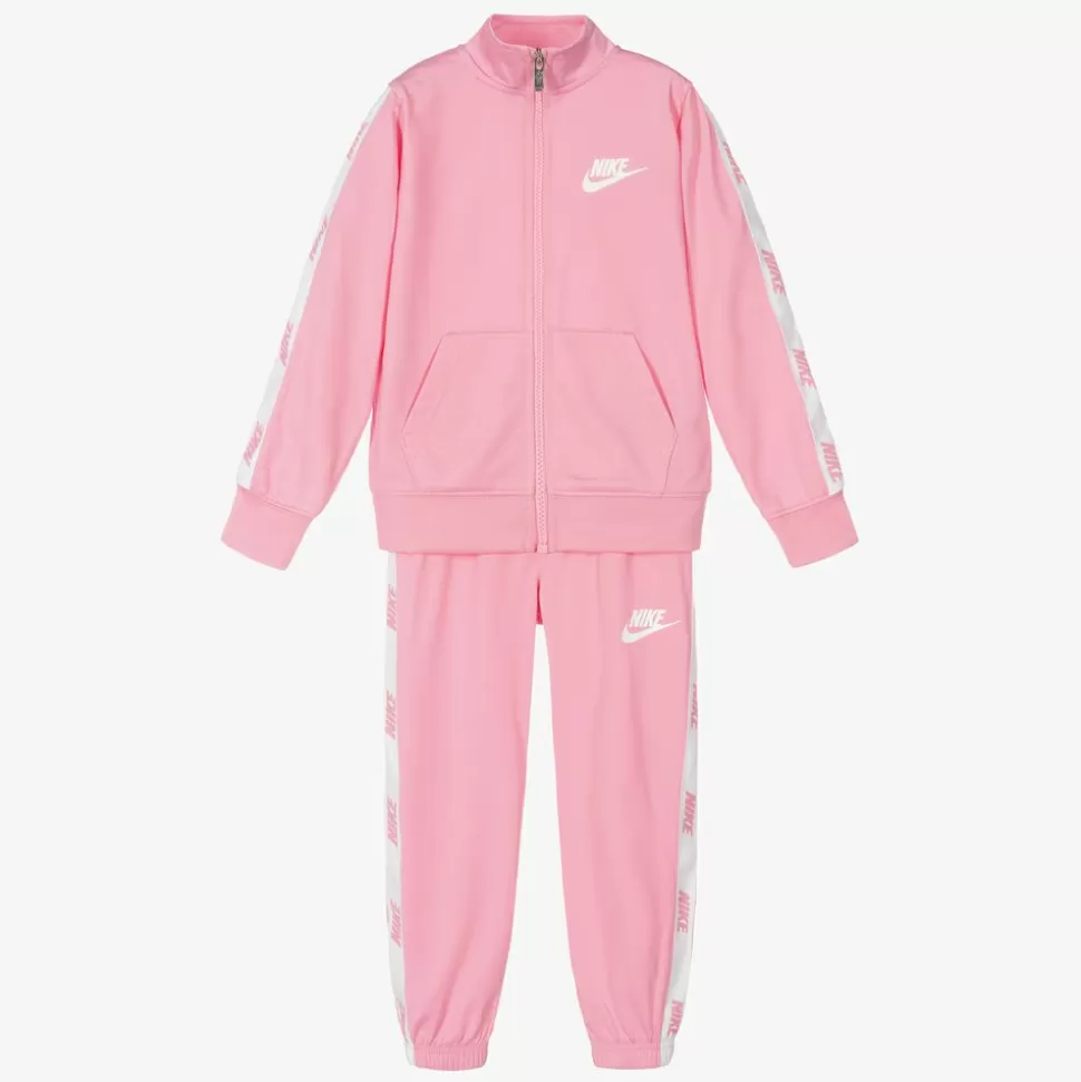 Nike Girls Pink Logo Tracksuit^ Tracksuits