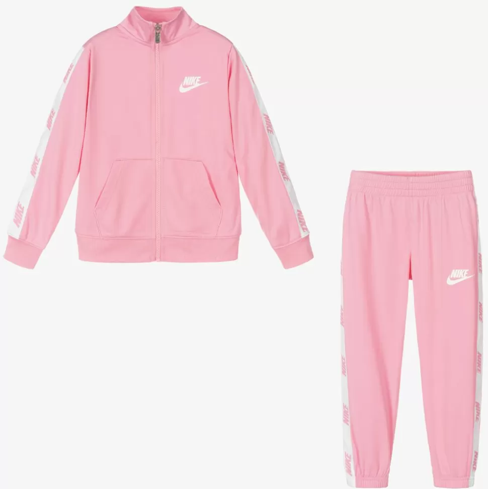Nike Girls Pink Logo Tracksuit^ Tracksuits