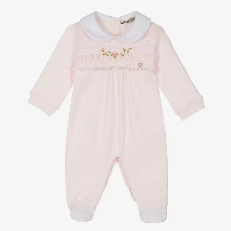 Piccola Speranza Girls Pink Organic Cotton Babygrow^ Babysuits