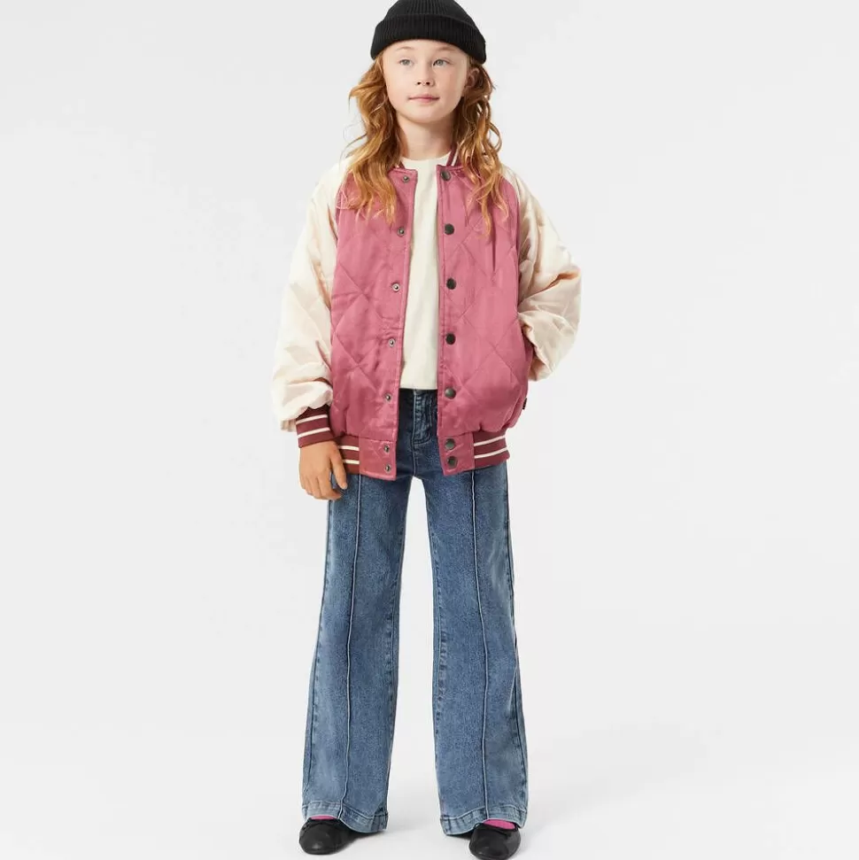 Molo Girls Pink Quilted Satin Bomber Jacket^ Coats & Jackets