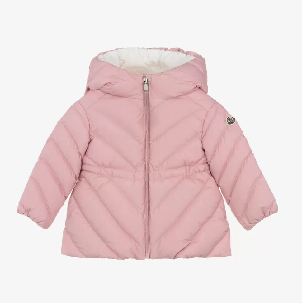 Moncler Enfant Girls Pink Sanaa Hooded Down Coat^ Coats & Jackets