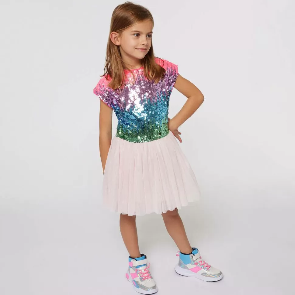 Billieblush Girls Pink Sequin & Tulle Dress^ Dresses