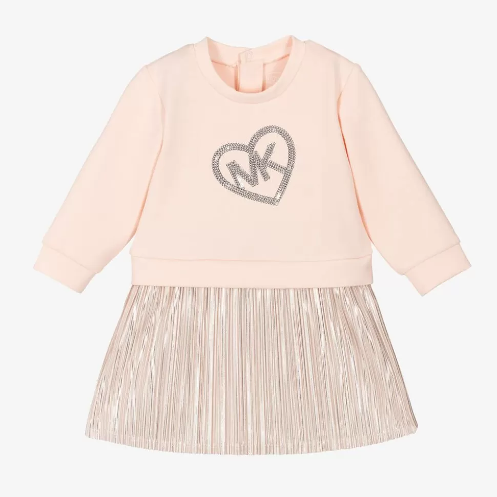 Michael Kors Kids Girls Pink Sequin Logo Jersey Dress^ Dresses