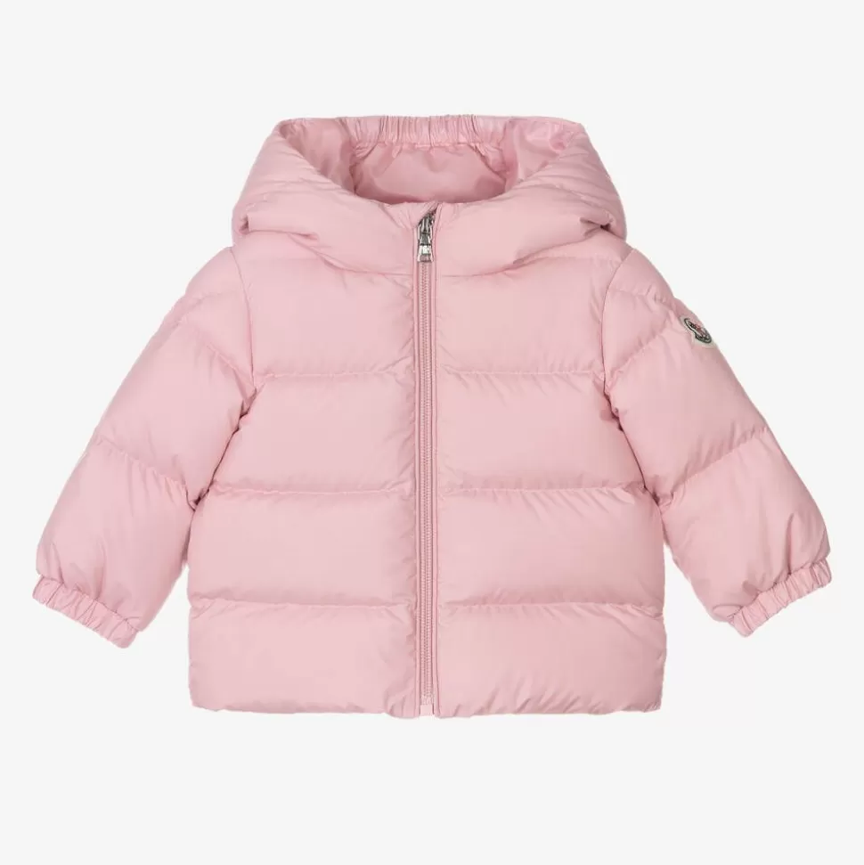 Moncler Enfant Girls Pink Sharon Down Puffer Coat^ Coats & Jackets