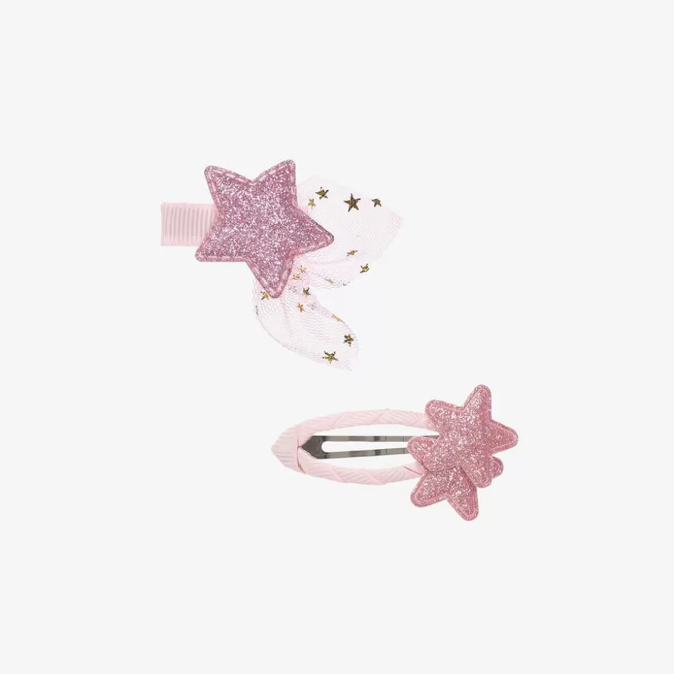 Bowtique London Girls Pink Star Hair Clips (2 Pack)^ Hair Accessories