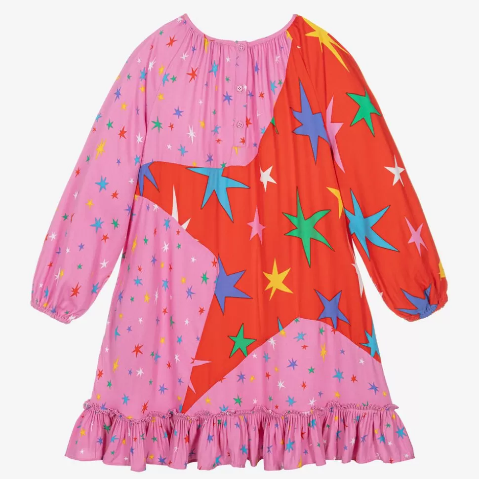 Stella McCartney Kids Girls Pink Star Print Viscose Dress^ Dresses