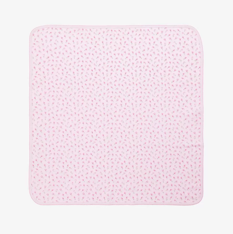 Kissy Kissy Girls Pink Tulip Blossoms Cotton Blanket (73cm)^ Blankets & Shawls