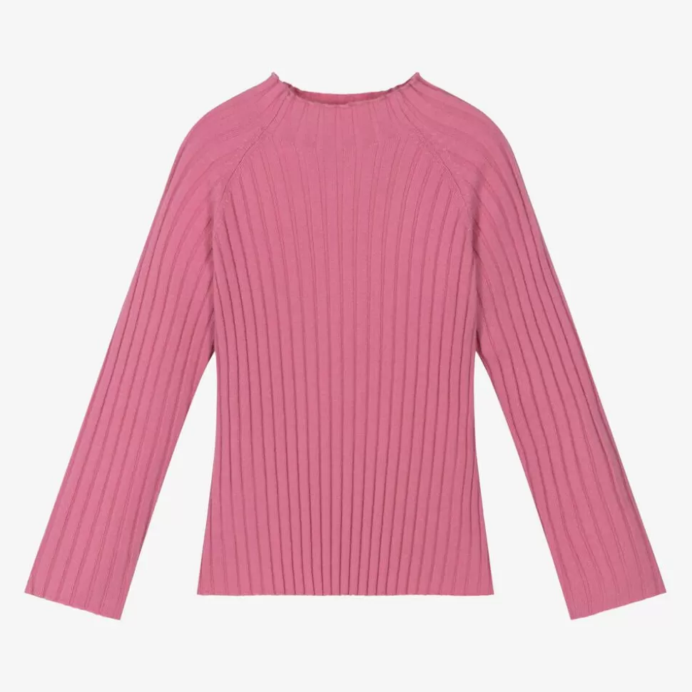Mayoral Girls Pink Turtle Neck Top^ Tops