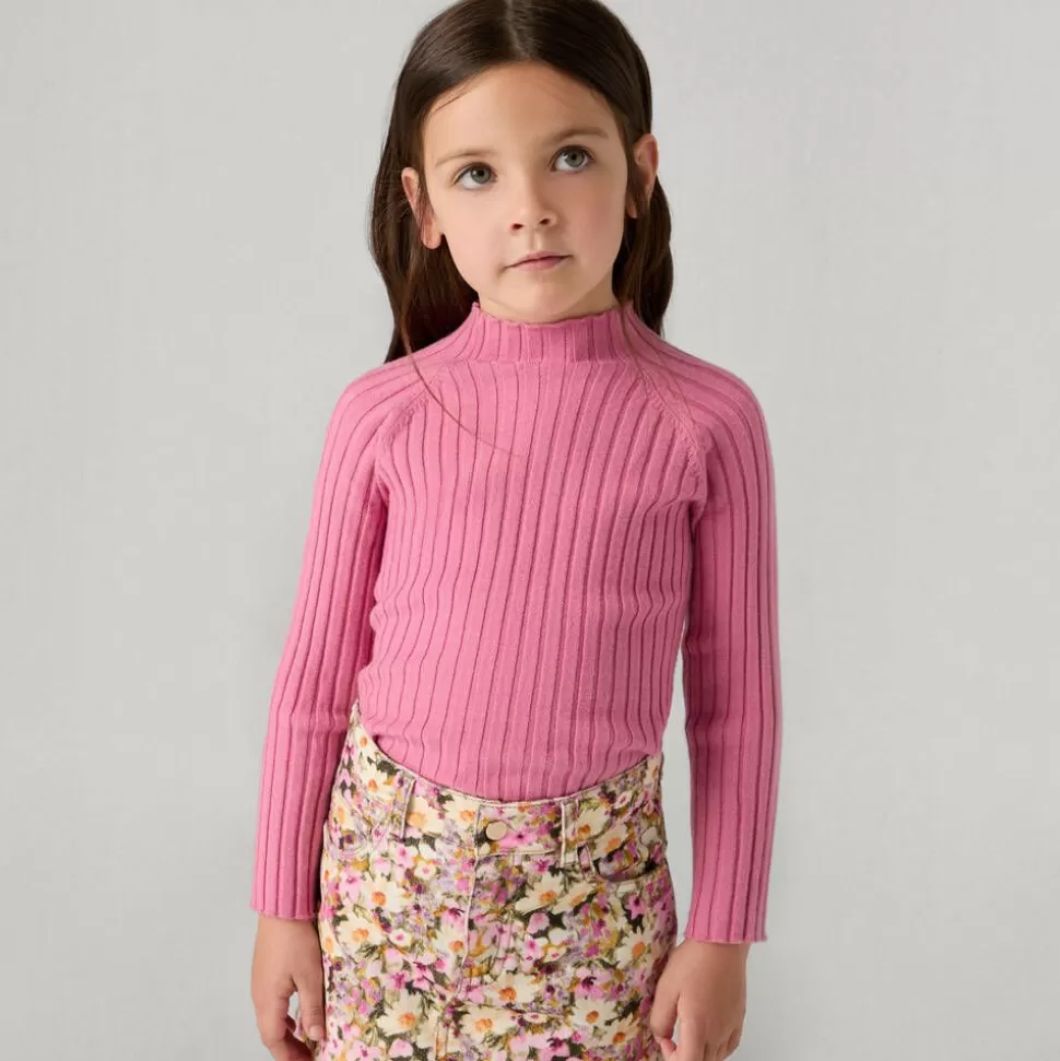 Mayoral Girls Pink Turtle Neck Top^ Tops