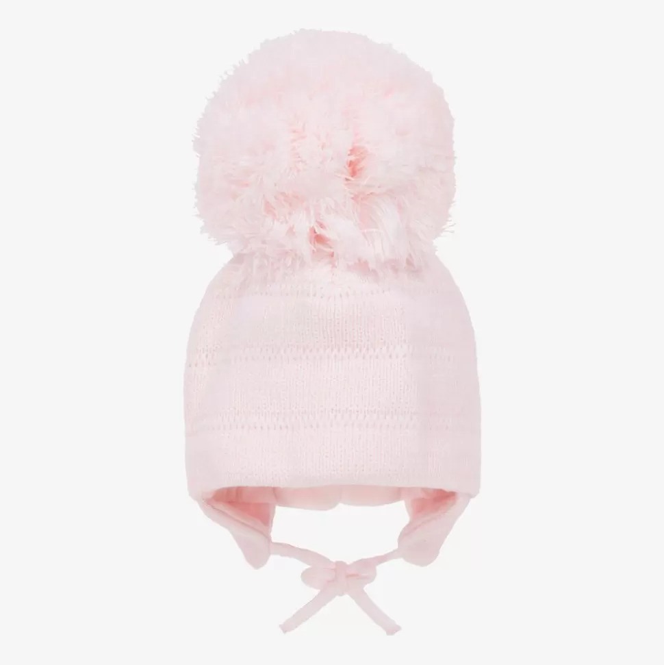 Sätila of Sweden Girls Pink Tuva Giant Pom-Pom Hat^ Hats