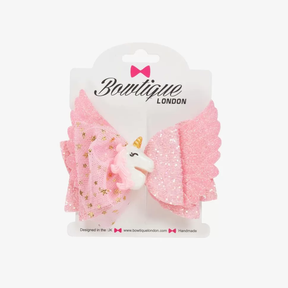 Bowtique London Girls Pink Unicorn Hair Clip (8cm)^ Hair Accessories