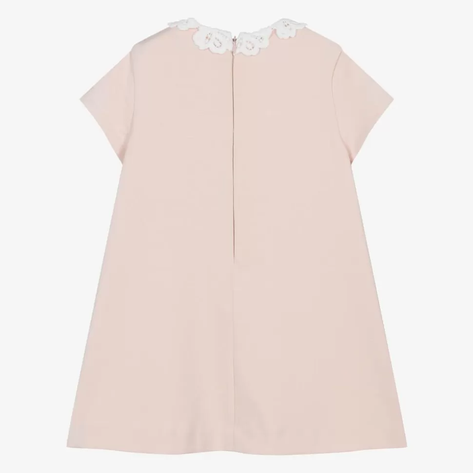 Tartine et Chocolat Girls Pink Viscose Dress^ Dresses