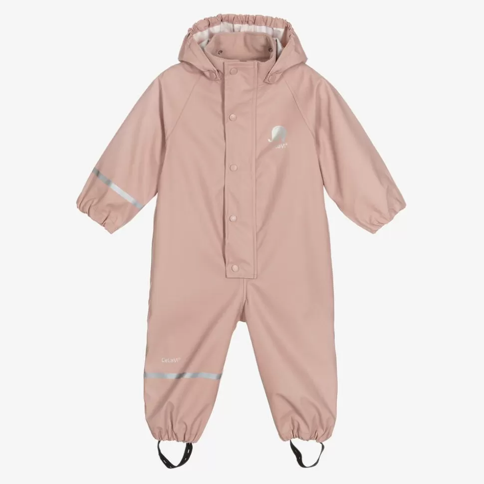 CeLaVi Girls Pink Waterproof Rainsuit^ Coats & Jackets