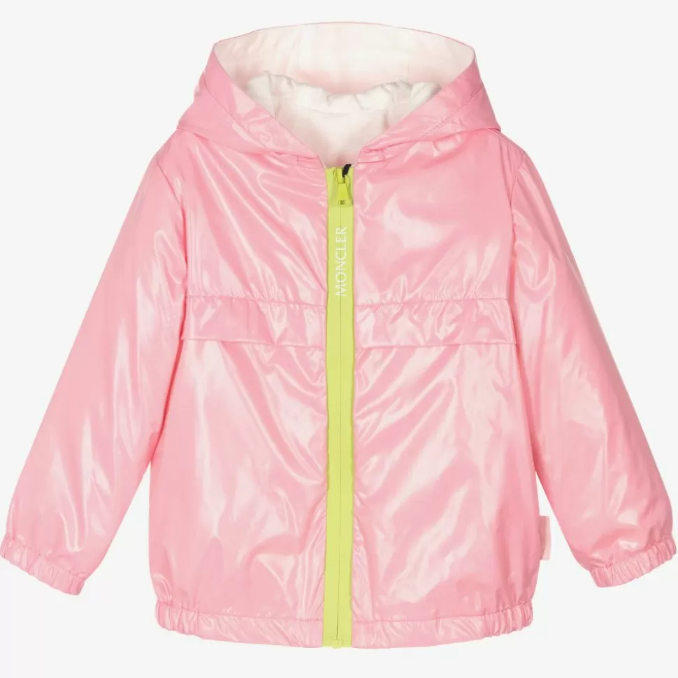 Moncler Enfant Girls Pink Windbreaker Jacket^ Coats & Jackets